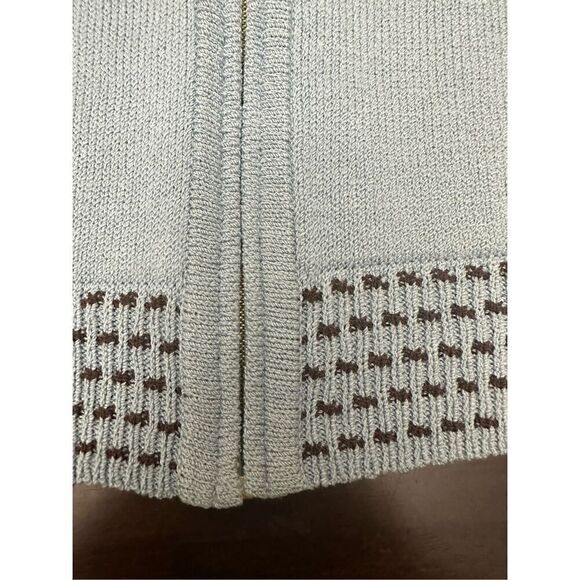 St. John Sport By Marie Gray Blue Knit Full Zip Women's Blazer Jacket Size  S - Picture 5 of 13
